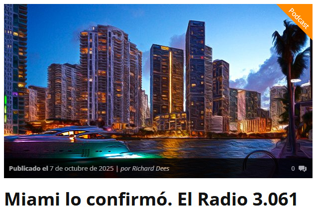 Miami lo confirmó. El Radio&nbsp;3.061