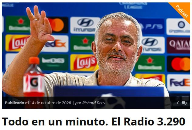 Todo en un minuto. El Radio&nbsp;3.290