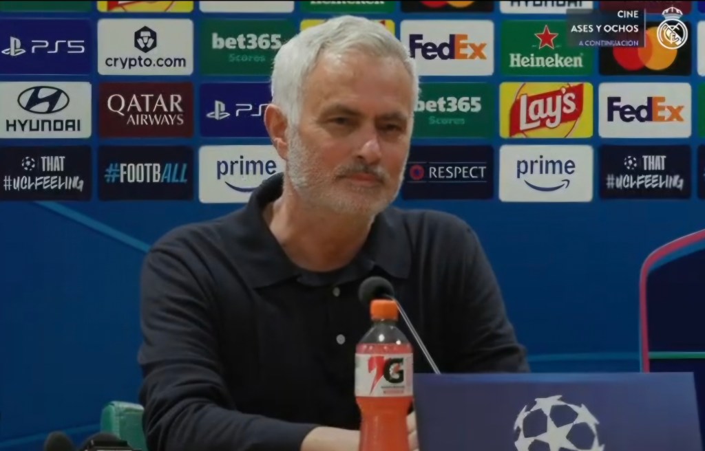 Rueda de prensa José Mourinho. AS Roma 3 – 4 Real&nbsp;Madrid.